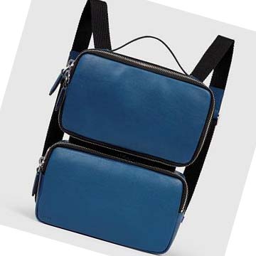 Men's Ecco CERAMIC BENTO Handbag Blue | USA 730AHK